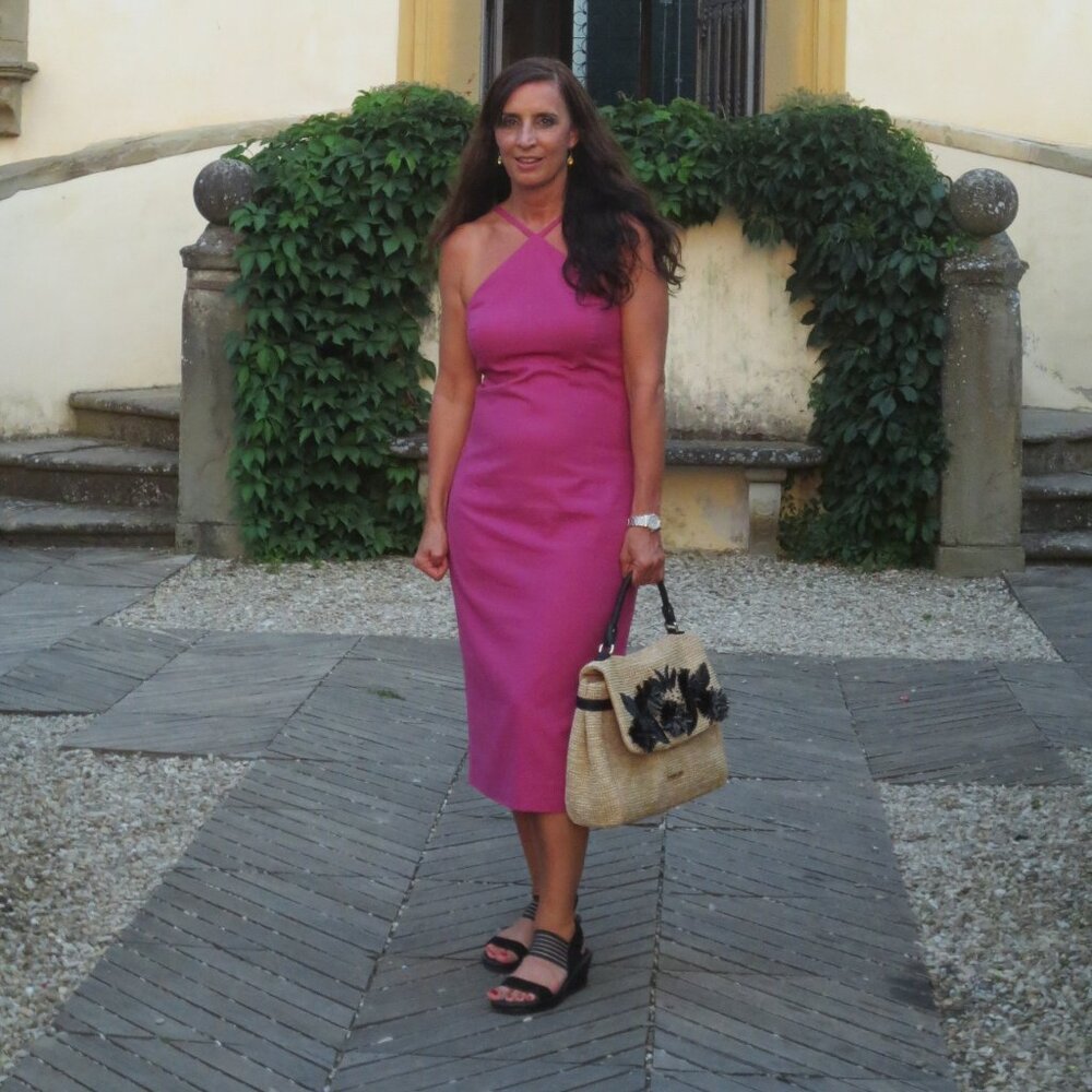 L'Atelier Pink Midi dress